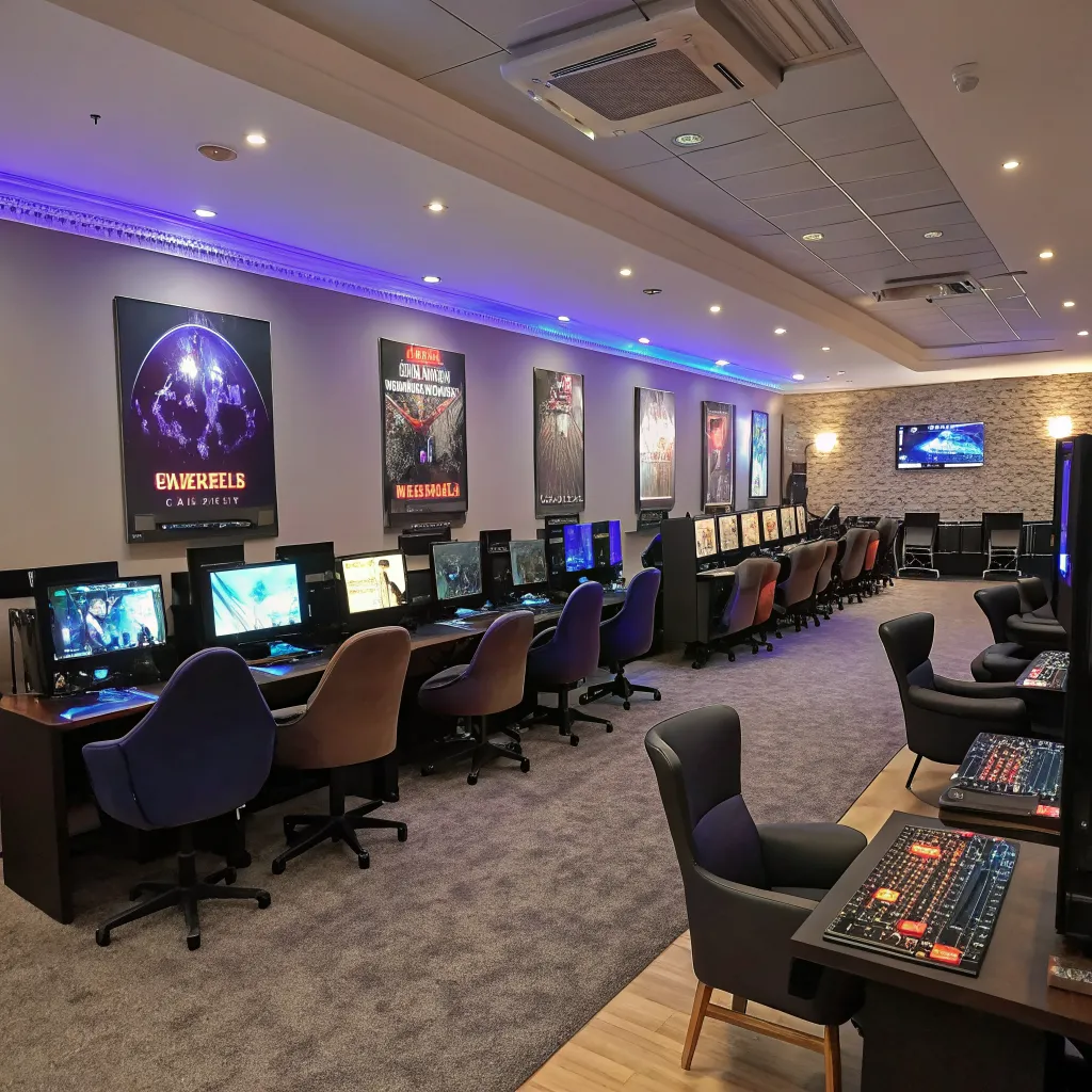 Wnętrze strefy gamingowej XENRATH